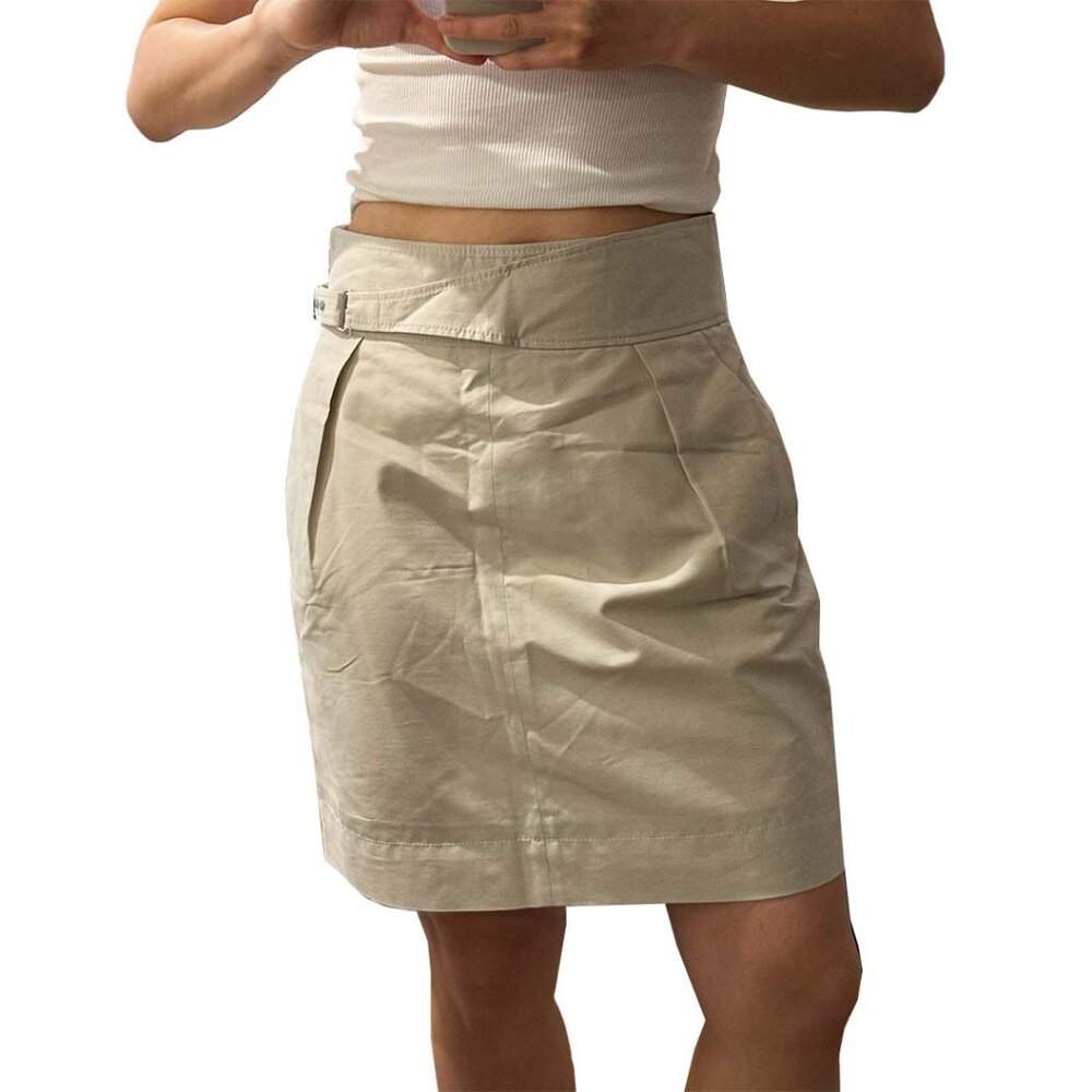 Gucci Cream Belted Mini Skirt Size Medium/US6/ IT42